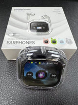 Wireless Bluetooth Earbuds with LCD Display & Noise Reduction Technology