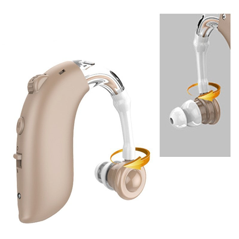 Rechargeable Hearing Aid Earphones - Sound Amplifier with Plastic Design