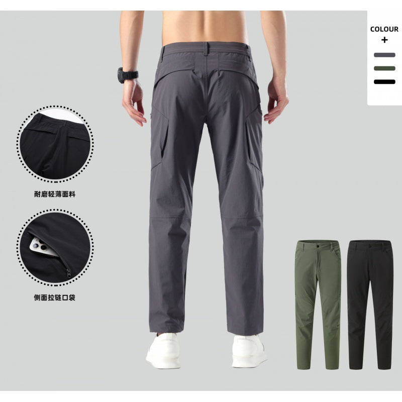 Men's Quick-Dry Outdoor Climbing Pants - Lightweight Tactical Cargo Pants for Hiking & Sports