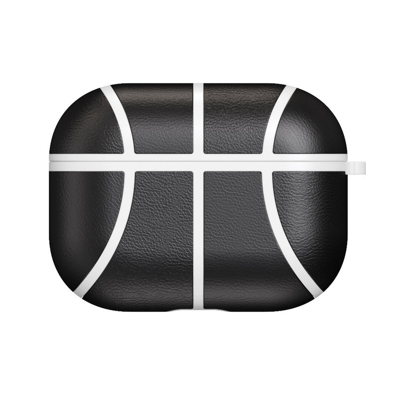 NBA Basketball Leather AirPods Pro Case - Handmade Protective Cover with Anti-Fall Design