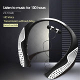 Wireless Bluetooth 5.0 Sports Neckband Headphones - 100H Playtime Gaming Earbuds