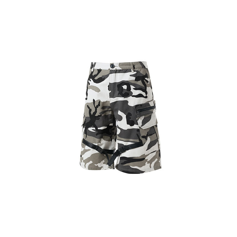 Tactical Cargo Shorts - Loose Fit Cotton Paratrooper Style for Men