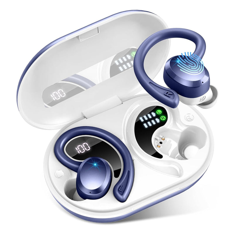 Premium Q38 Wireless Bluetooth Earbuds - Waterproof Sports Headphones with Digital Display