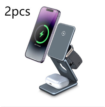 MagSafe 15W 3-in-1 Magnetic Wireless Charging Station - Phone, Watch & Earbuds Charger