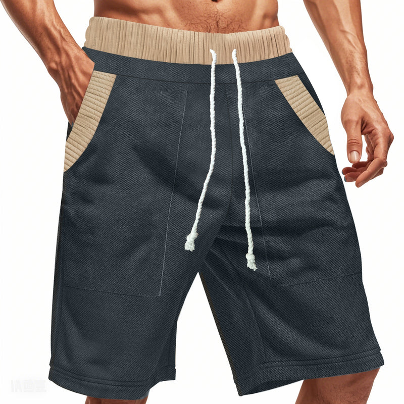 Comfortable Men's Casual Shorts - Heavy Looped Pile Summer Shorts