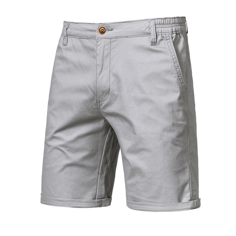 Casual Cotton Cropped Pants - Straight Slim Fit Men's Summer Shorts