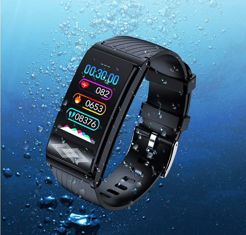 P10 Nouveau bracelet intelligent ECG dynamique Santé Pression artérielle Oxygène sanguin Montre d'exercice