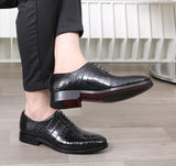 Sophisticated Genuine Leather Oxford Dress Shoes for Men