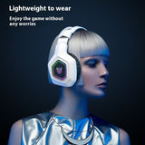 RGB Gaming Headset - Wireless Bluetooth 2.4G with Low Latency & Charging Case