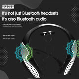 Wireless Bluetooth 5.0 Sports Neckband Headphones - 100H Playtime Gaming Earbuds