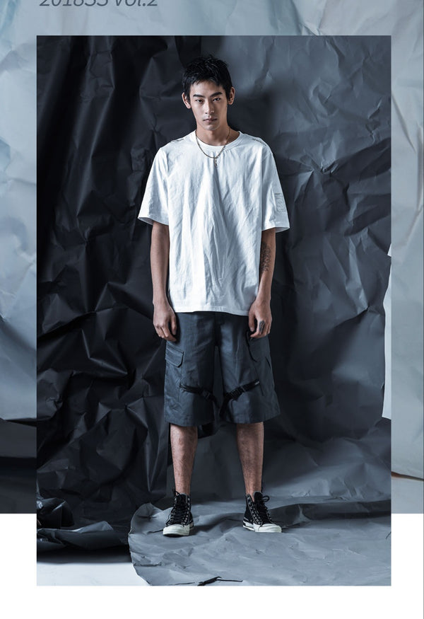 Tactical Cargo Shorts - Loose Fit Cotton Paratrooper Style for Men