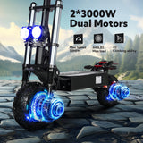 High-Performance 6000W Electric Scooter with Seat - 50MPH Speed & 50 Mile Range