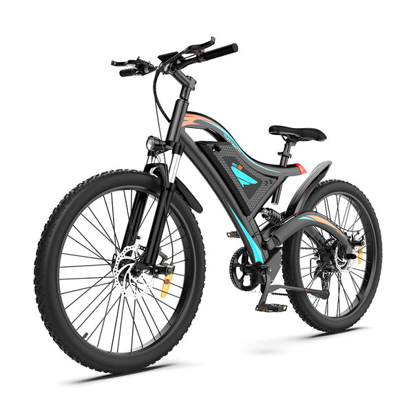 High-Performance Electric Mountain Bike - 26" 500W Motor, 48V 15AH Battery, Front Suspension & Dual Disc Brakes