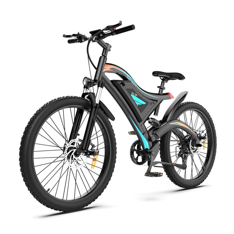 High-Performance Electric Mountain Bike - 26" 500W Motor, 48V 15AH Battery, Front Suspension & Dual Disc Brakes