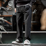 Stylish Cotton Pleated Straight Casual Pants - Comfortable Loose Long Trousers