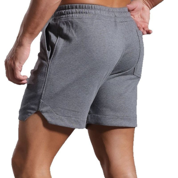 Premium Cotton Athletic Shorts - Men's Moisture-Wicking Running Capris