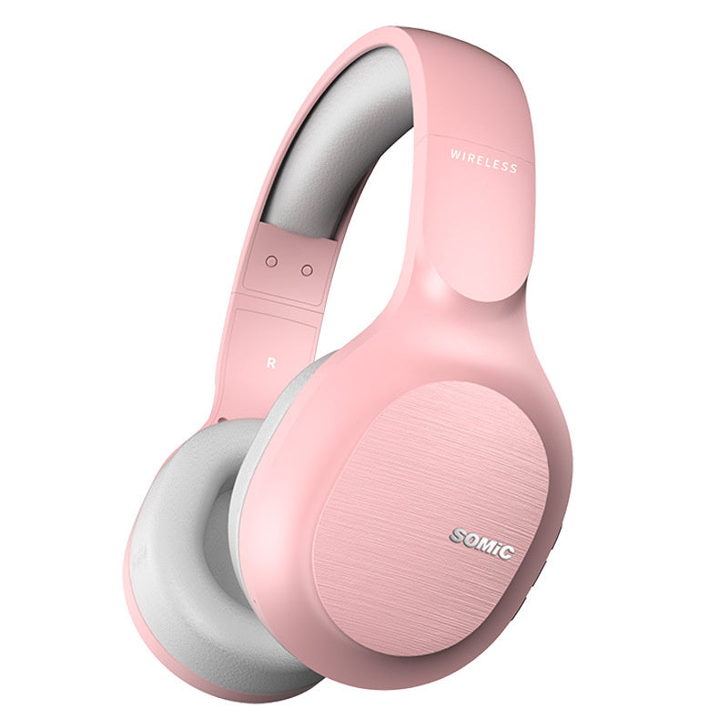 Somic MS300 Bluetooth Wireless Sports Headphones - Premium Over-Ear Gaming Headset with Microphone