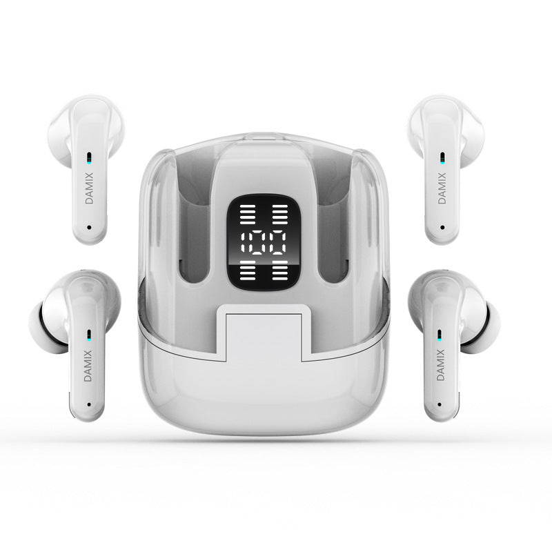 Wireless Bluetooth Earbuds DX16 - Gaming Headset with Digital Display & Noise Reduction