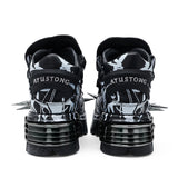 Dark Spikes Platform Shoes - Gothic Punk Rock Pumps with 6cm Heel