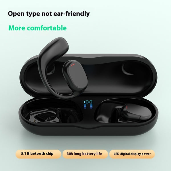 Advanced Bone Conduction Bluetooth Headset - Wireless Ear Hook Design for Sports & Daily Use