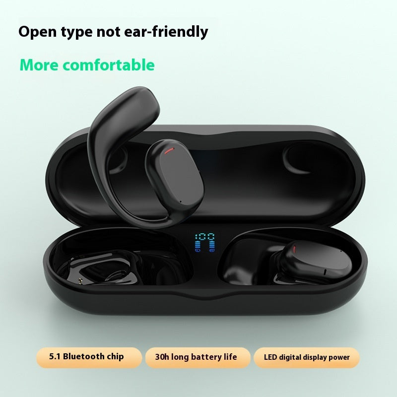 Advanced Bone Conduction Bluetooth Headset - Wireless Ear Hook Design for Sports & Daily Use