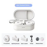 Professional Wireless Lavalier Microphone System - Dual Transmitter Clip-On Mic for Content Creation