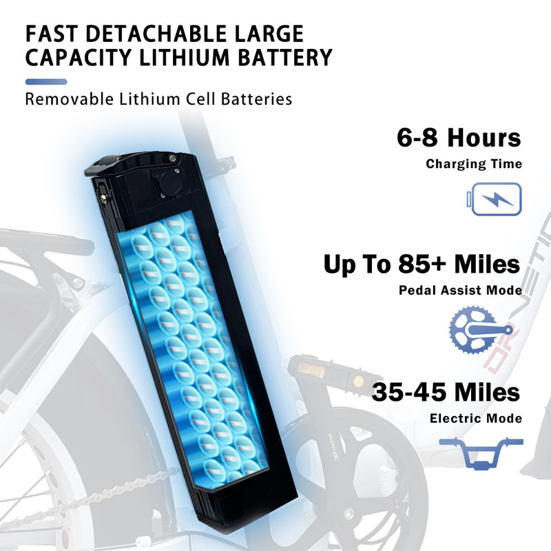 DRVETION CT20 Electric Bicycle - 750W Motor, 45KM/H Speed, Samsung Battery