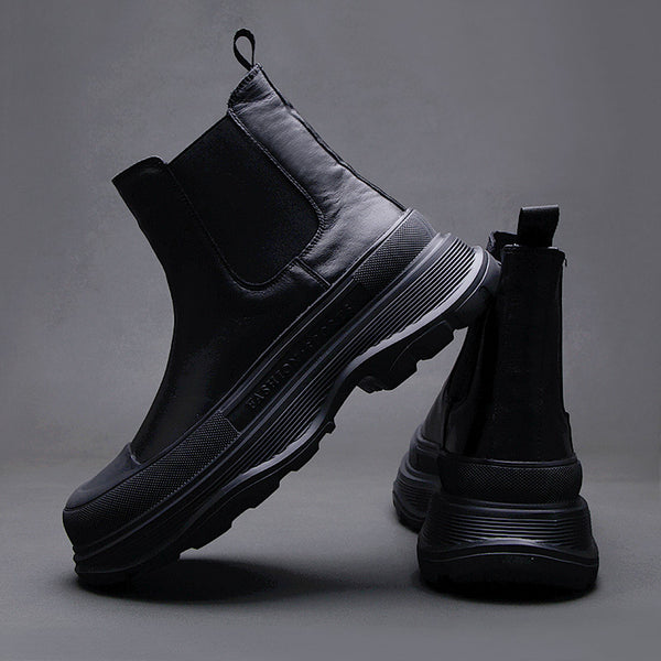 Premium Men's High-Top Casual Fashion Sneakers - Comfortable Street Style Shoes