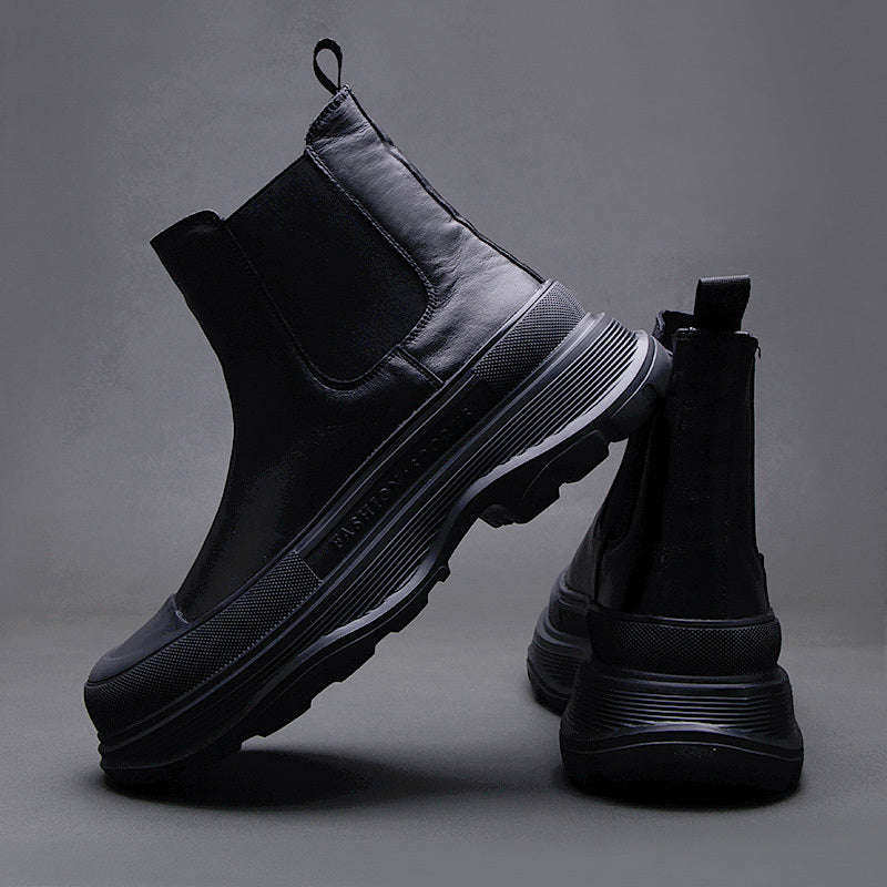 Premium Men's High-Top Casual Fashion Sneakers - Comfortable Street Style Shoes