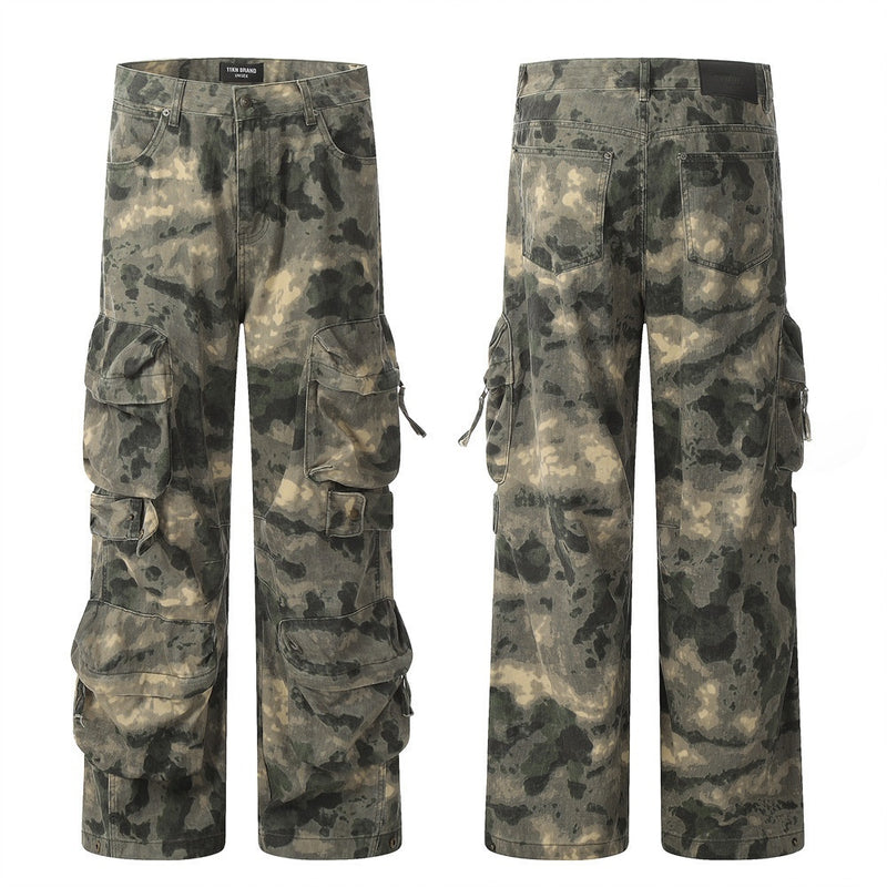Tactical Multi-Pocket Camouflage Cargo Pants - Outdoor Workwear for Men