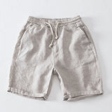 Premium Men's Linen Tapered Pants - Summer Lightweight High Waist Trousers