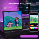 Interactive LED Pixel Gaming Display - 64x64 Bluetooth Desktop Art Frame
