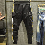 Professional Multi-Pocket Cargo Jeans - Tactical Workwear for Men Size 29
