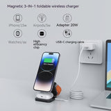 3-in-1 Magnetic Wireless Charging Station - Premium Desktop Charger