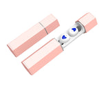 Wireless Bluetooth Earbuds - Premium Metal Rod Design with Charging Case