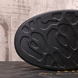 Men's Rhinestone Platform Shoes - Elevated Fashion Statement