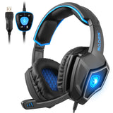 Professional Gaming Headset 7.1 Surround Sound with LED Backlight