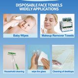 Towels For Sensitive Skin, Makeup Remover, Cleansing, Care, Travel XL, USDA Biobased Dermatologist Approved Face Towel, Disposable Clinically Tested Face Towelette Cosmetic