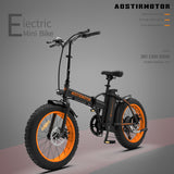 Foldable Electric Fat Tire Bike - 36V 500W Motor, 20x4.0 Wheels, 13AH Battery, LCD Display