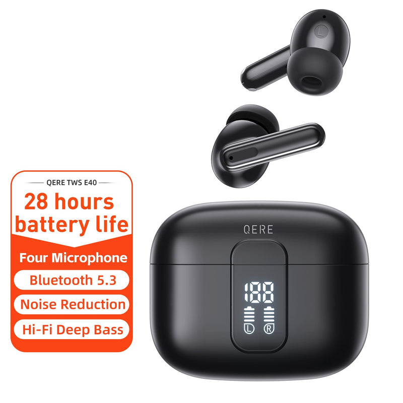 Advanced Gaming Bluetooth Earbuds with Digital Display - Ultra Low Latency Wireless Headphones