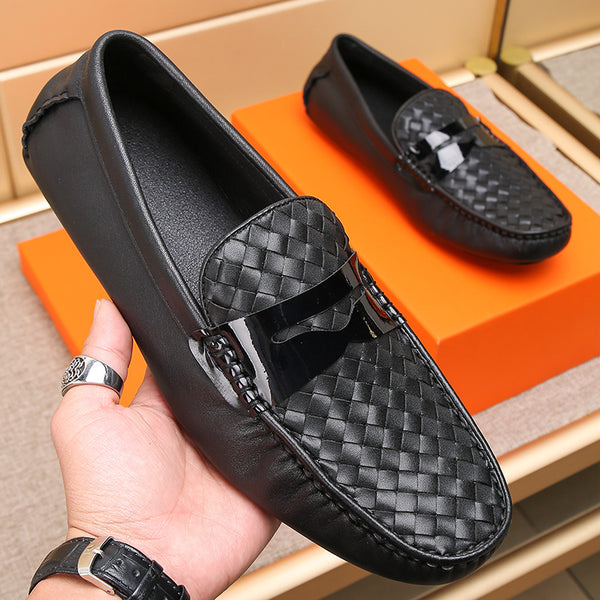 Premium Gommino Men's Casual Leather Shoes - Large Size Collection