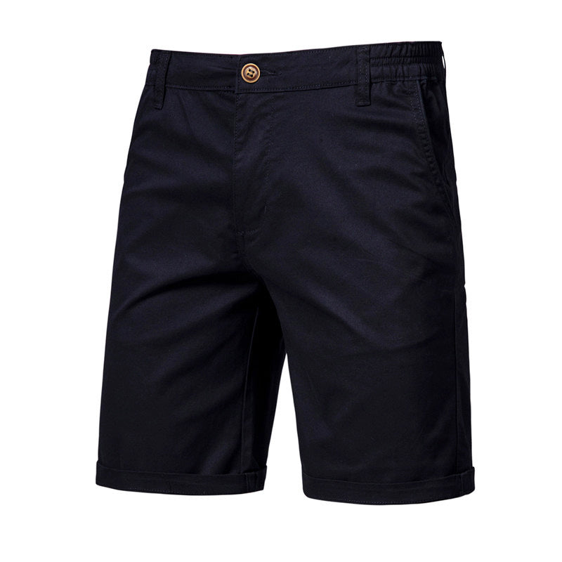 Casual Cotton Cropped Pants - Straight Slim Fit Men's Summer Shorts