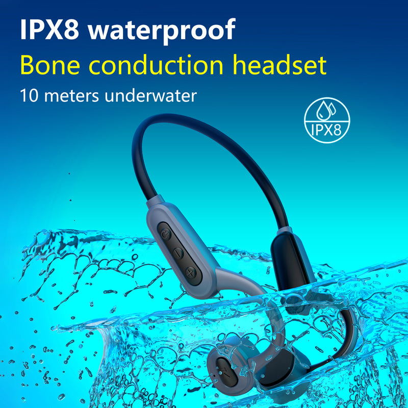 AquaBeats Pro - IPX8 Waterproof Swimming Headphones with 16GB Storage & Bluetooth 5.0