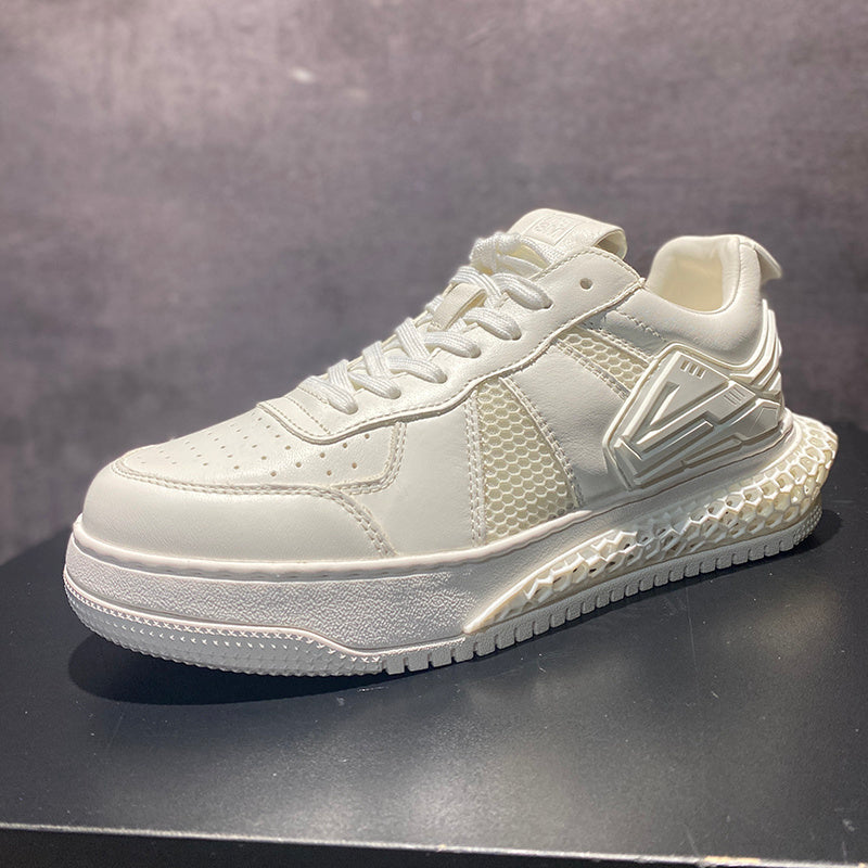 Sophisticated Leather Casual Shoes - Breathable Summer Footwear for Men