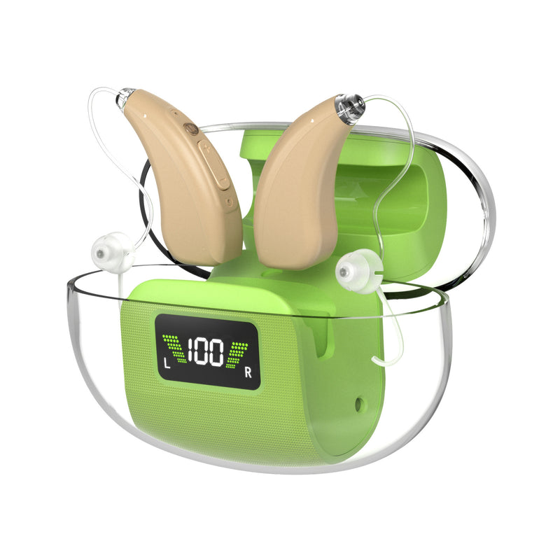 Advanced 16-Channel Digital Hearing Aid - Rechargeable Sound Amplifier for Seniors