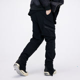 Contemporary Straight-Leg Overalls with Back Zipper Detail