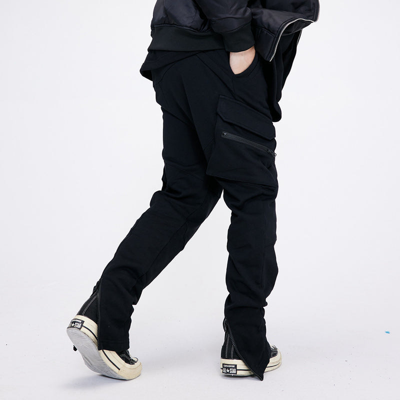 Contemporary Straight-Leg Overalls with Back Zipper Detail