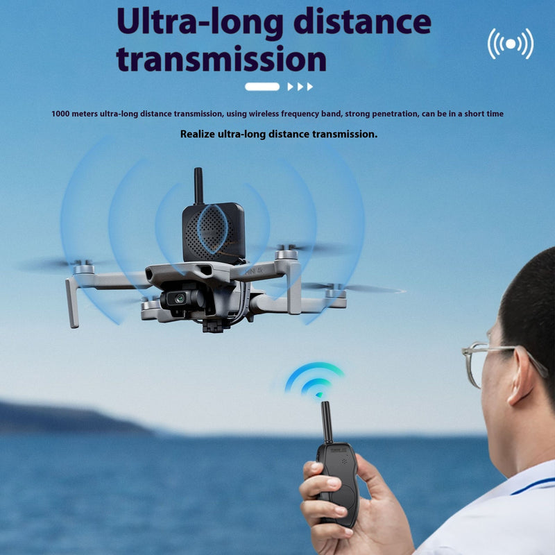 Professional UAV High-Altitude Megaphone Speaker System with Walkie Talkie