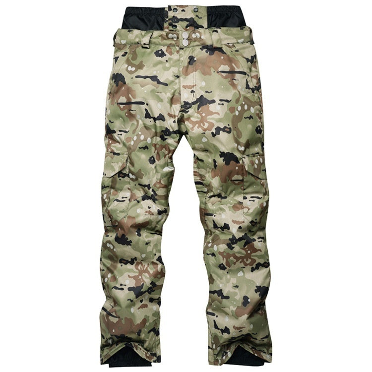 Men's Insulated Waterproof Ski Pants - Breathable Winter Snow Trousers