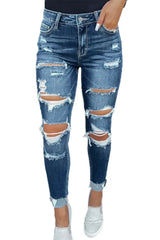 Jeans for Women Blue  High Waist New Style Baggy Jeans Women Pants Casual Jean